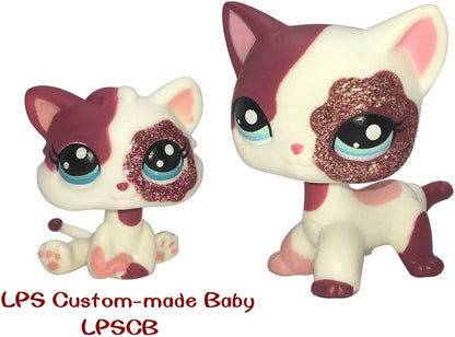 Custom-Made Miniature Bobblehead Figure of Short-Haired Kitten for Pet Shop Display, 1 Inch