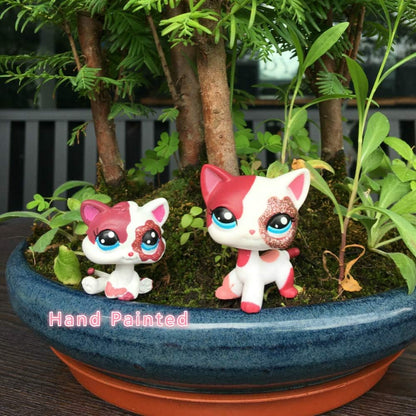 Custom-Made Miniature Bobblehead Figure of Short-Haired Kitten for Pet Shop Display, 1 Inch