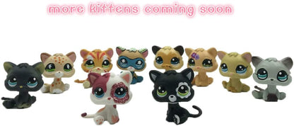 Custom-Made Miniature Bobblehead Figure of Short-Haired Kitten for Pet Shop Display, 1 Inch
